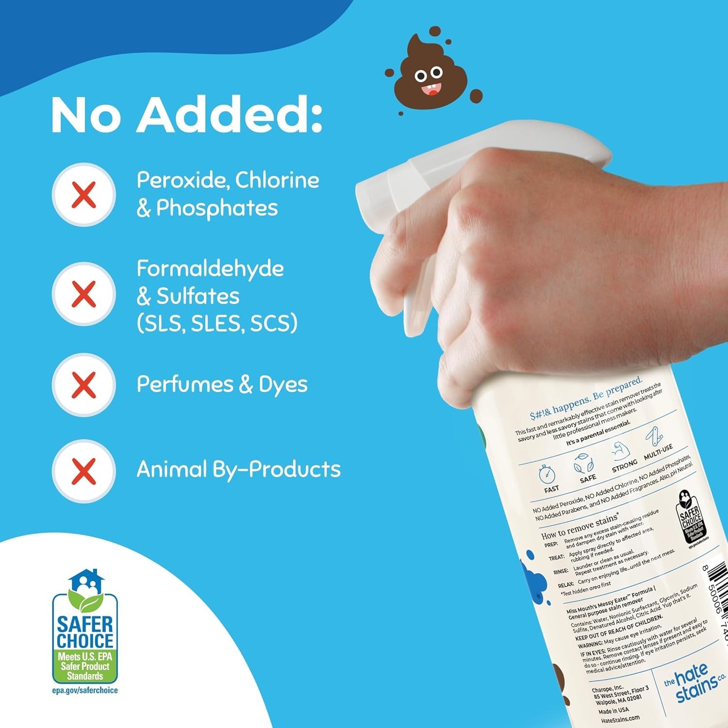 Messy Eater Stain Treater Spray – 16oz Stain Remover – Newborn & Baby Essenti…