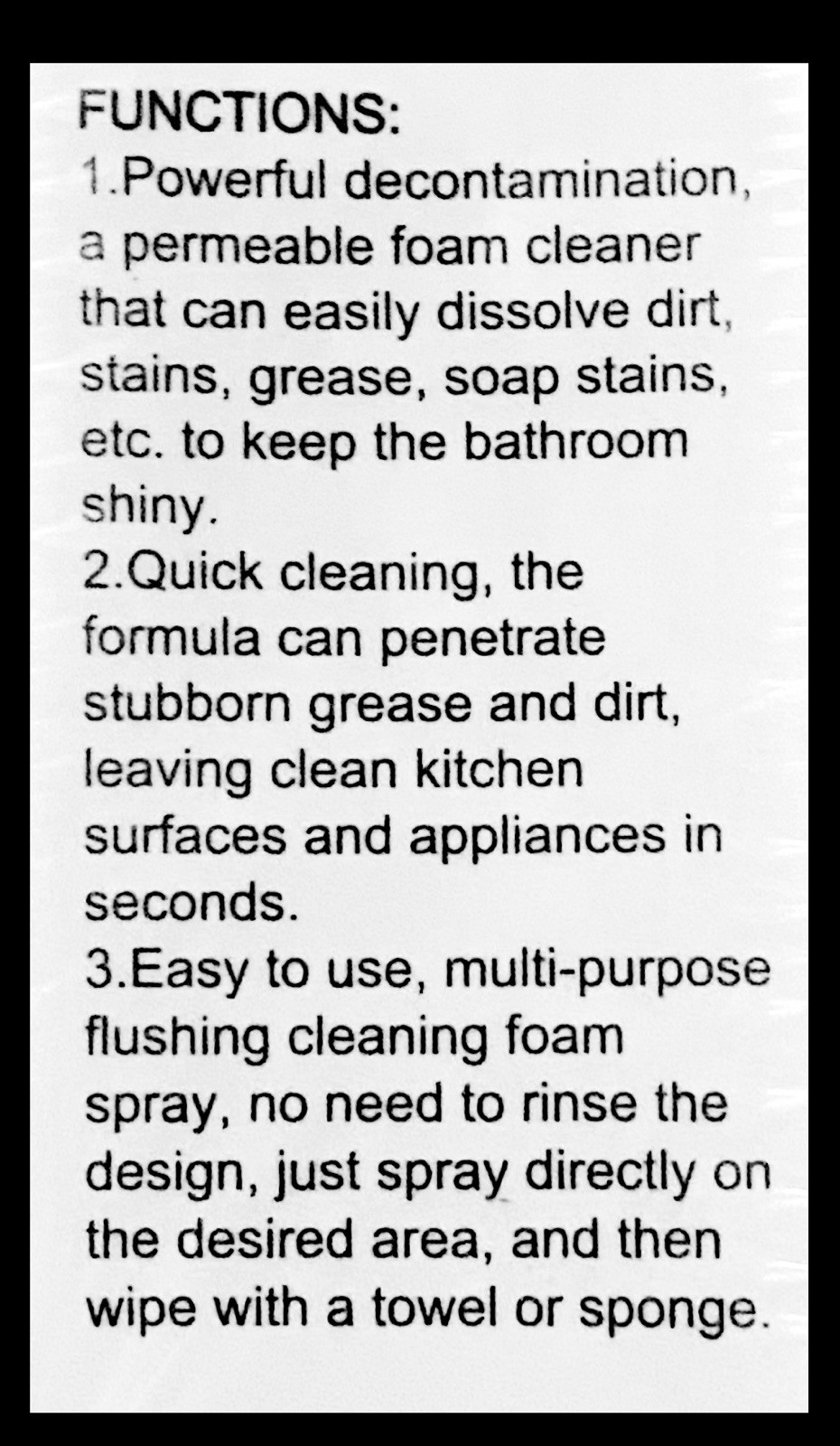 4 Pack Bathroom Fast Descaler Stubborn Stains Cleaner Spray No Residue 60ml Each
