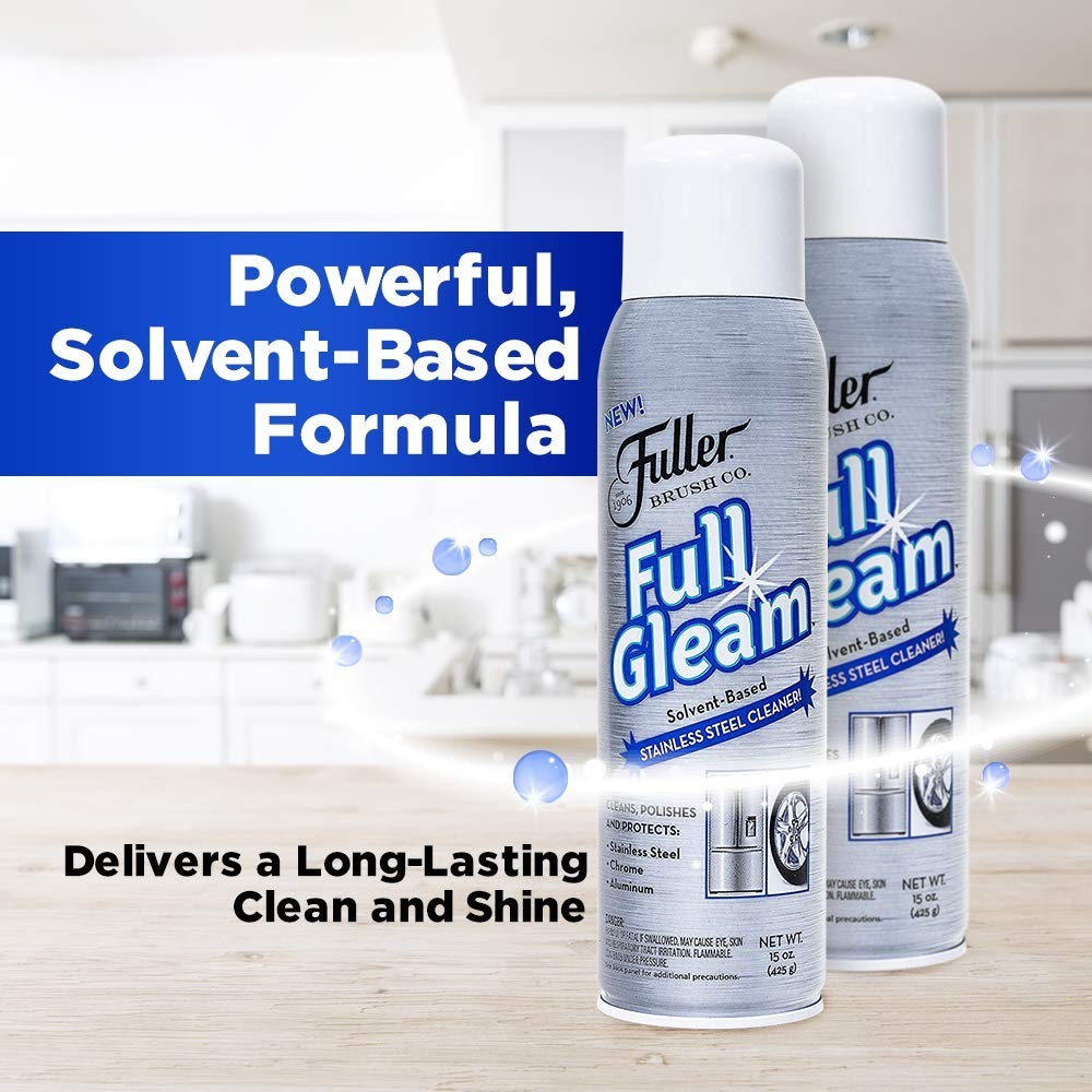 Stainless Steel Cleaner Spray – 15 oz for Appliances, Chrome, Aluminum & Sinks –