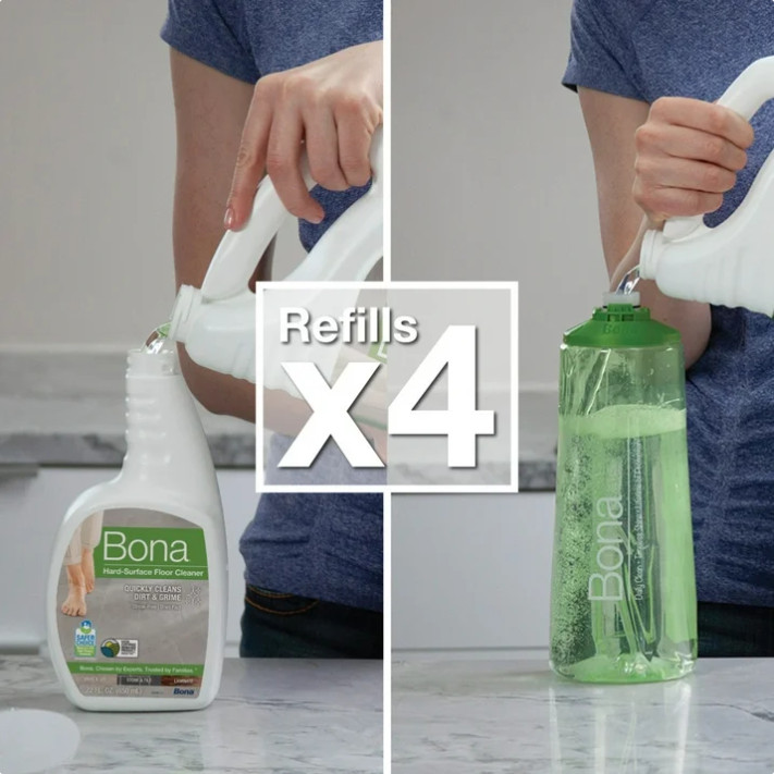 2 Pack Bona Multi-Surface Floor Cleaner, for Stone Tile Laminate, 128 Fl Oz