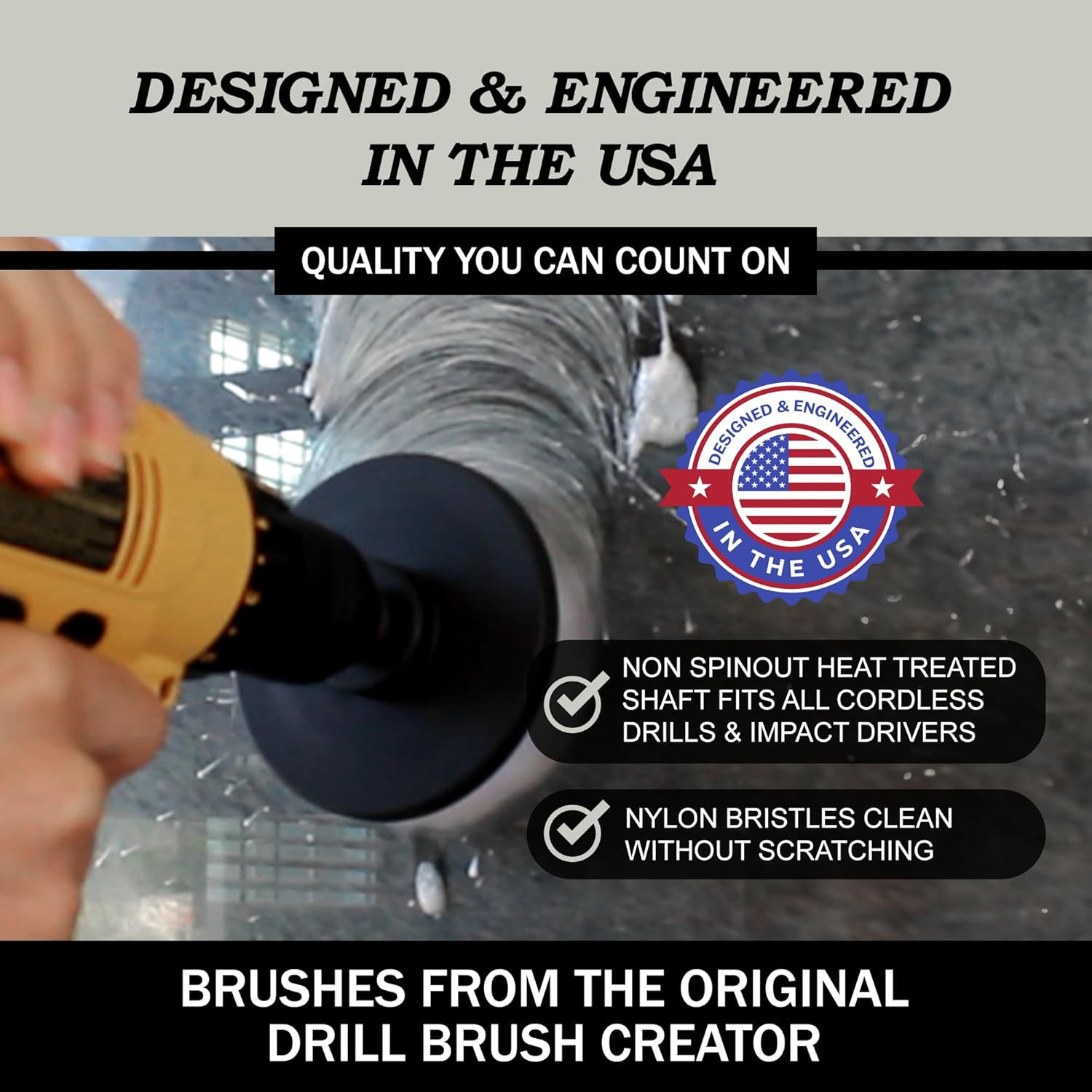 Car Detailing Kit | Drill Brush Set – Soft Bristle Power Scrubber