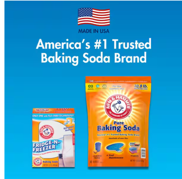 Arm & Hammer Fridge-N-Freezer Baking Soda, 14 Oz. – Pack of 6