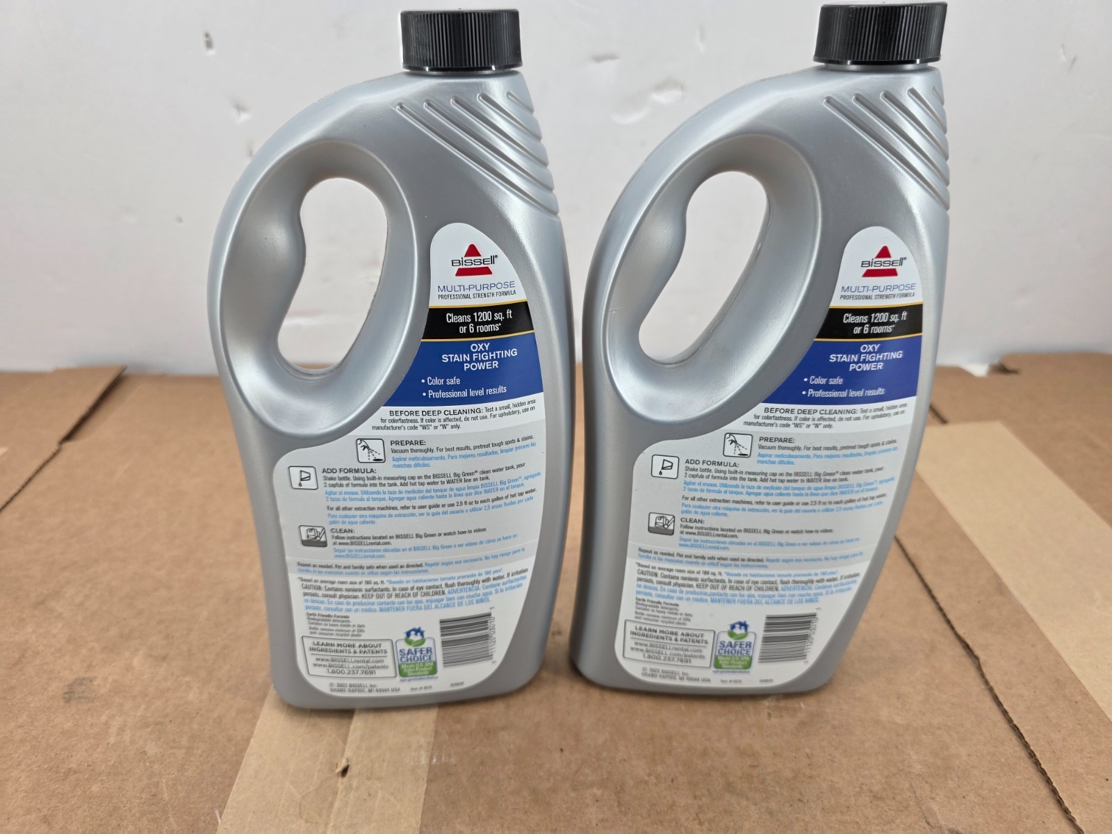 Bissell Professional Multi-Purpose Oxy Carpet Cleaner Liquid, 32 oz. – Pack of 2