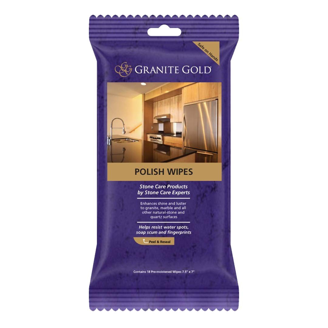 Polish Streak-Shine for Granite, Quartz, Marble, Travertine, Natural Stone Co…