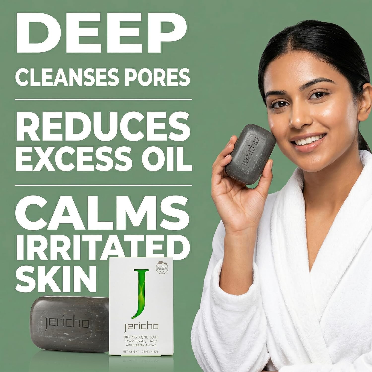 Acne Drying Bar Soap Face, Chest & Ba – Dead Sea