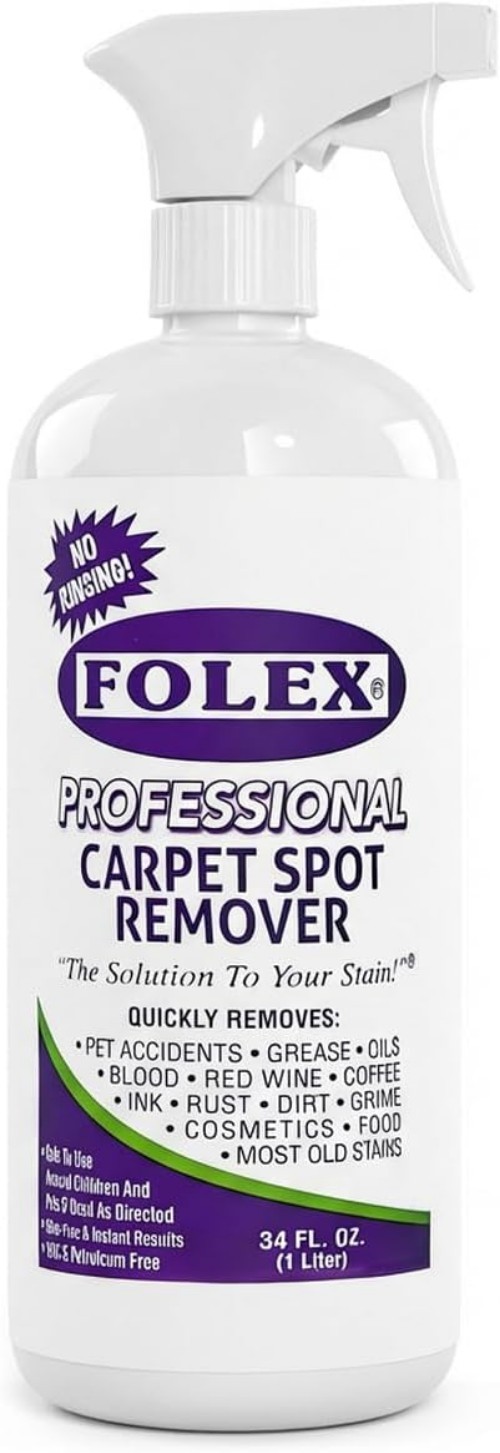 Professional Carpet Cleaner Spray 34 oz – Pet Stain Removal – Instant Stain R…