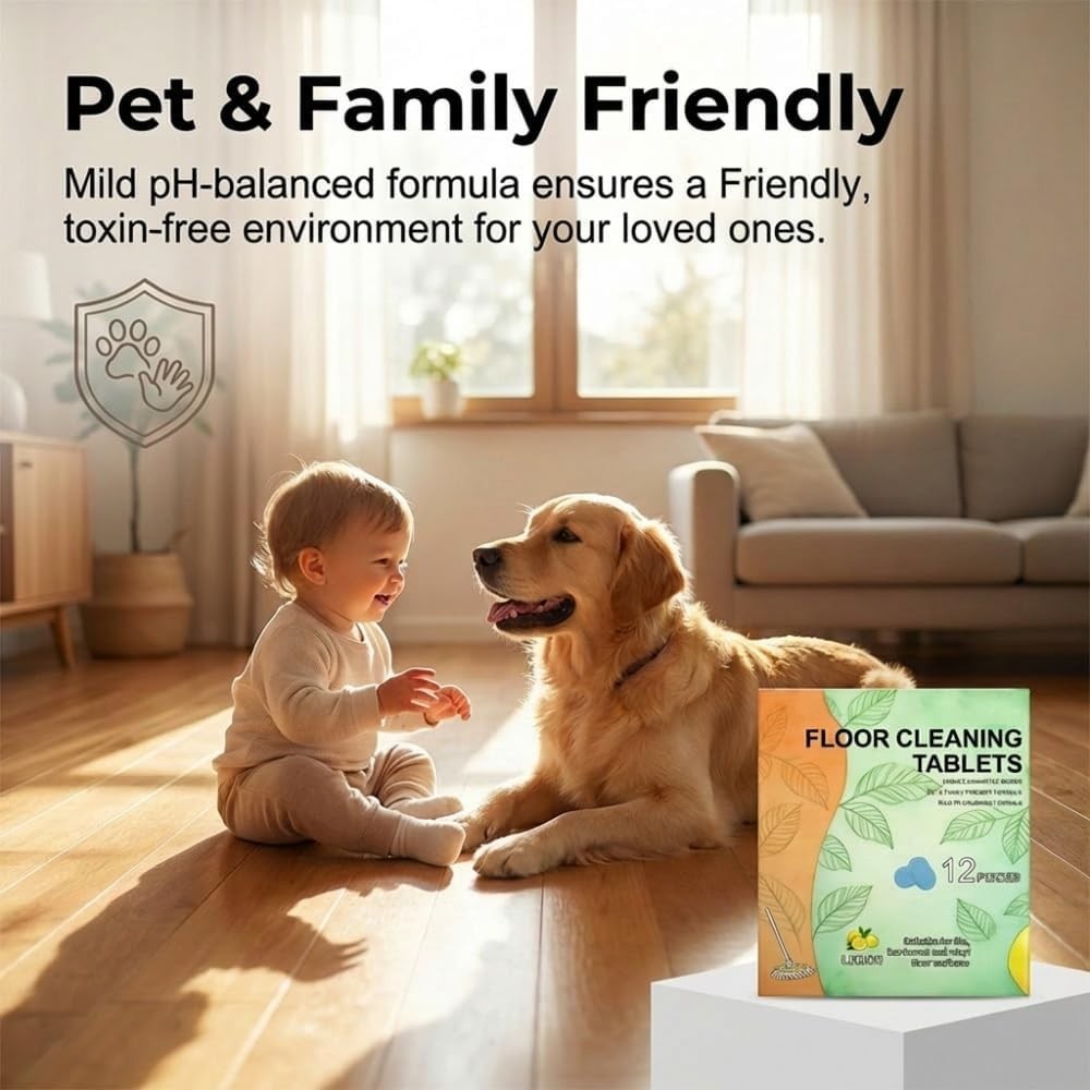 Floor Cleaning Solution Tablet, 2026 Upgrade Floor Cleaner Tablets for Mopping M