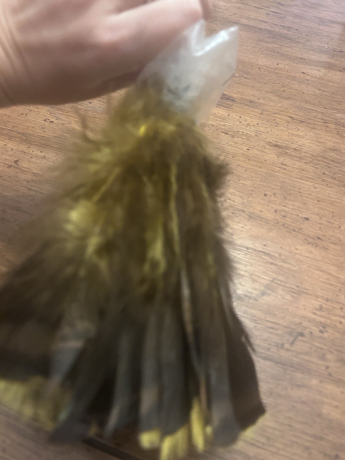 14in Ostrich Feather Duster Durable Dust Collecting Cleaning Tool In Wool US