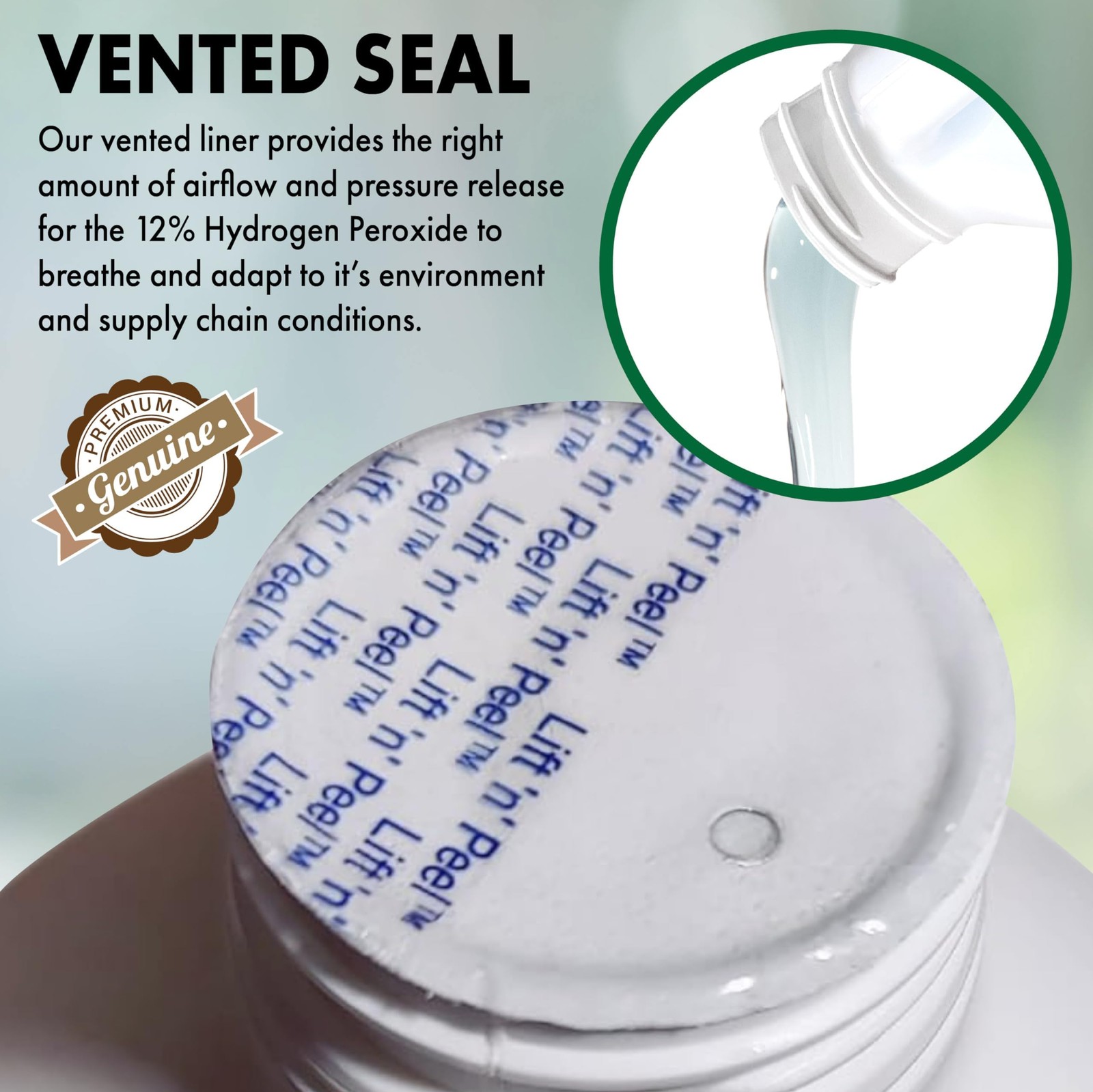 12% Hydrogen Peroxide, Food Grade H2O2 and Purified Water Only, 1 Gallon Solu…