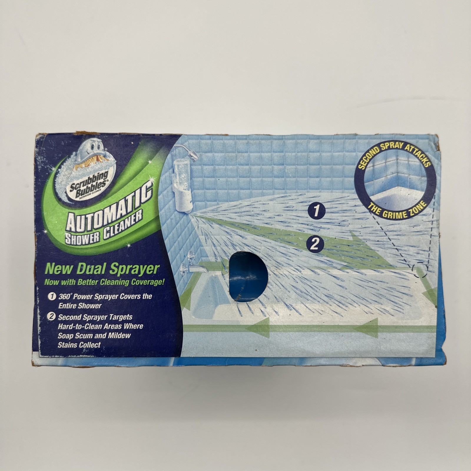 Scrubbing Bubbles Automatic Shower Cleaner Dual Sprayer Starter Kit NEW SEALED
