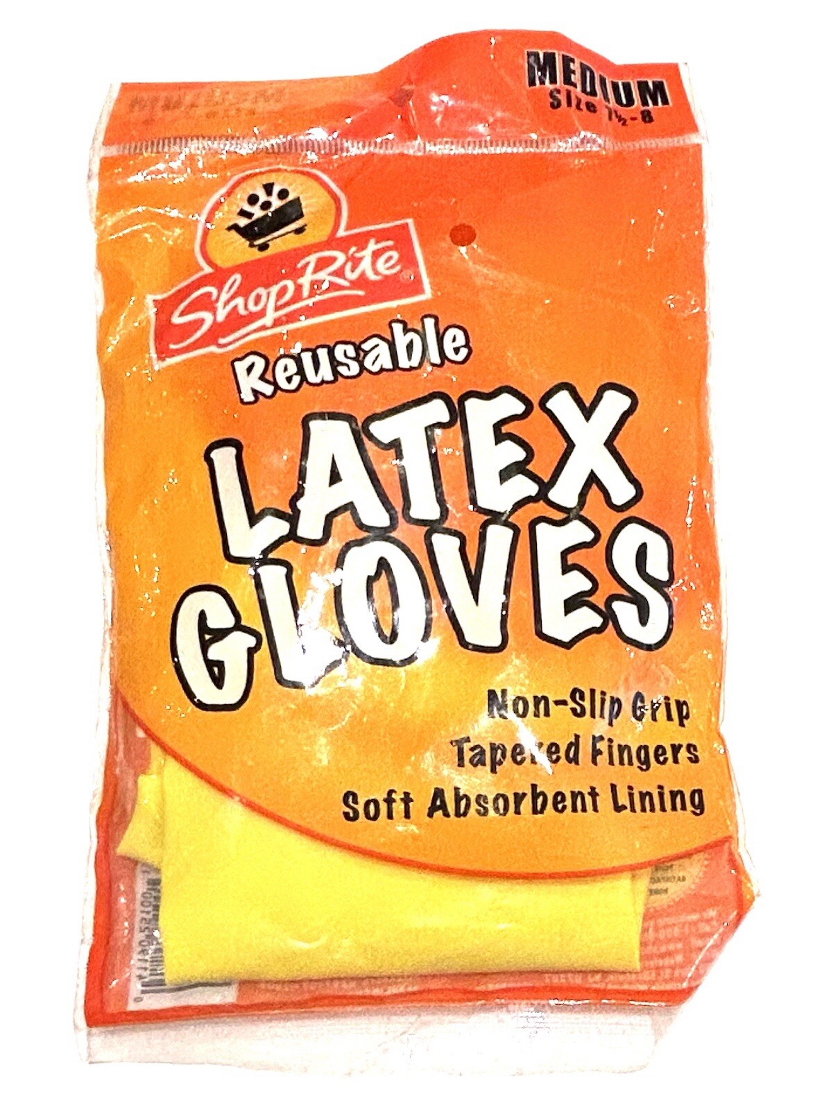 NEW! Reusable Yellow Latex Dish Cleaning Dishwashing Gloves- Medium Shop Rite