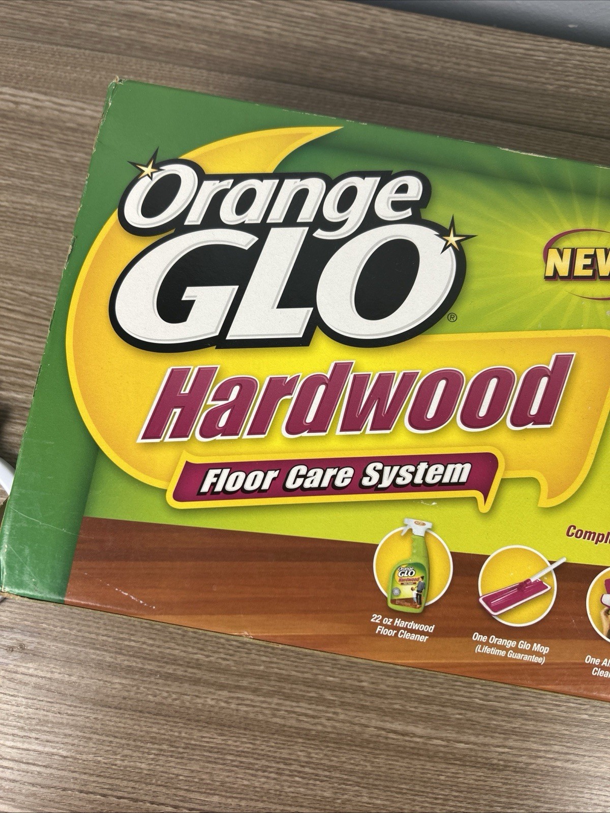 Orange Glo Hardwood Floor Care System Complete Kit New Old Stock 5 PC