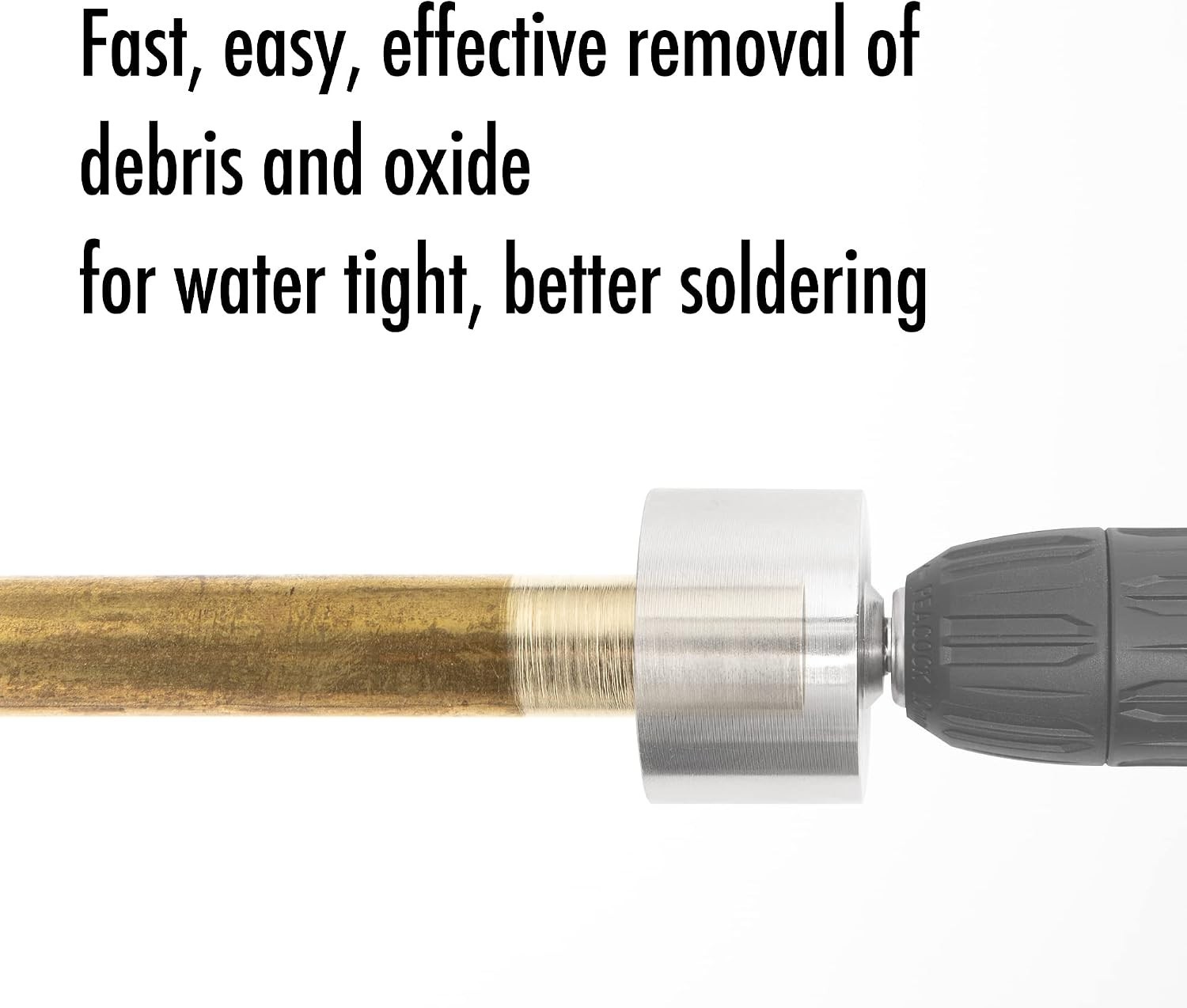 Full-Metal Copper Pipe Cleaner for Drill