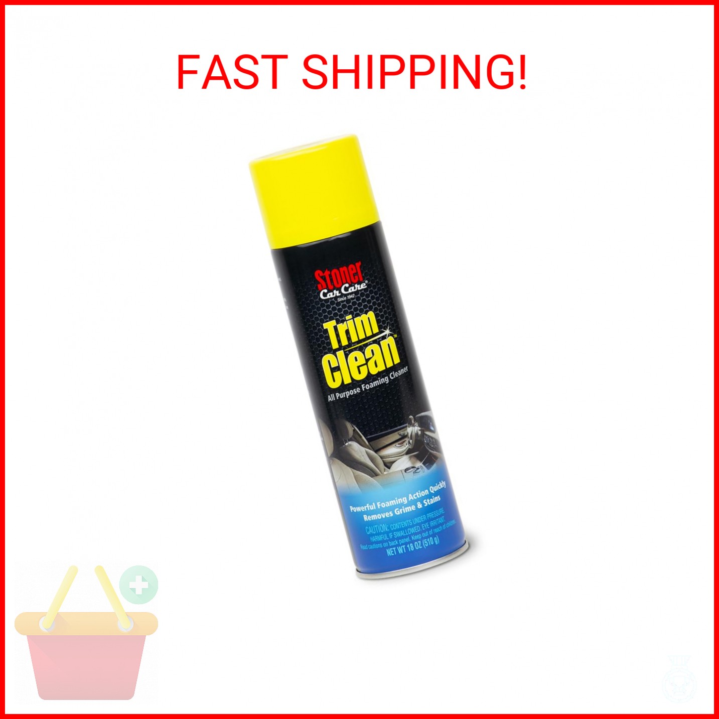 Stoner Car Care 91134 Trim Clean – All-Purpose Foaming Automotive Interior Clean