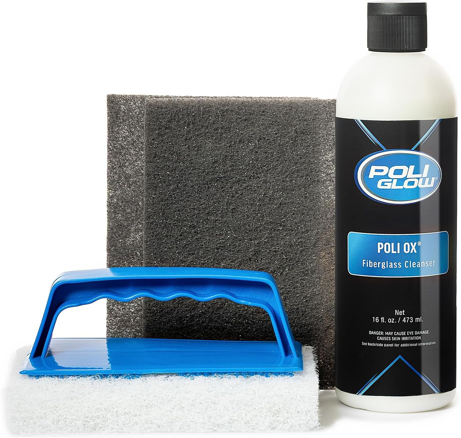 Poli Ox Oxidation Removal Kit for Boats, Rvs, or Fiberglass Surfaces–Removes