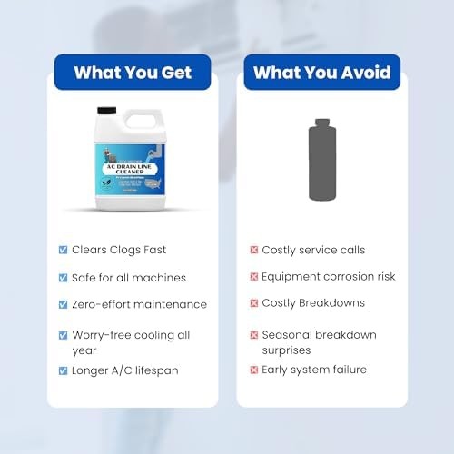 AC Drain Line Cleaner – Extra Strength | Clears Clogs & Buildup in HVAC A/C &…