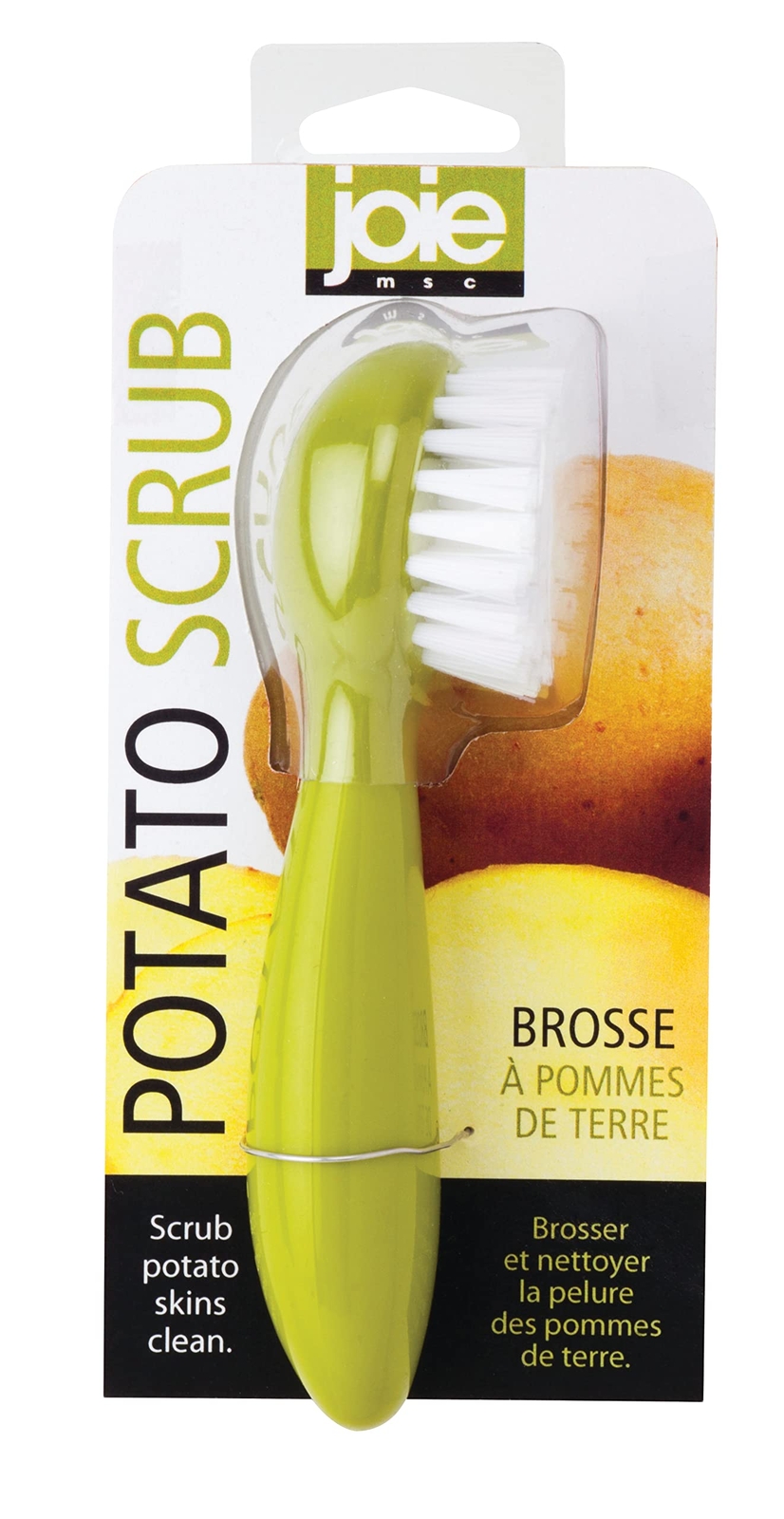 Scrub Brush For Potatoes Carrots Vegetables Or Fruit Green 1 Count