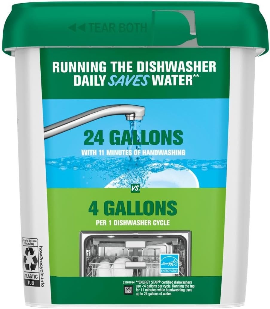 Cascade Free & Clear Dishwasher Pods, Dishwasher Detergent, Dish Detergent Soap,