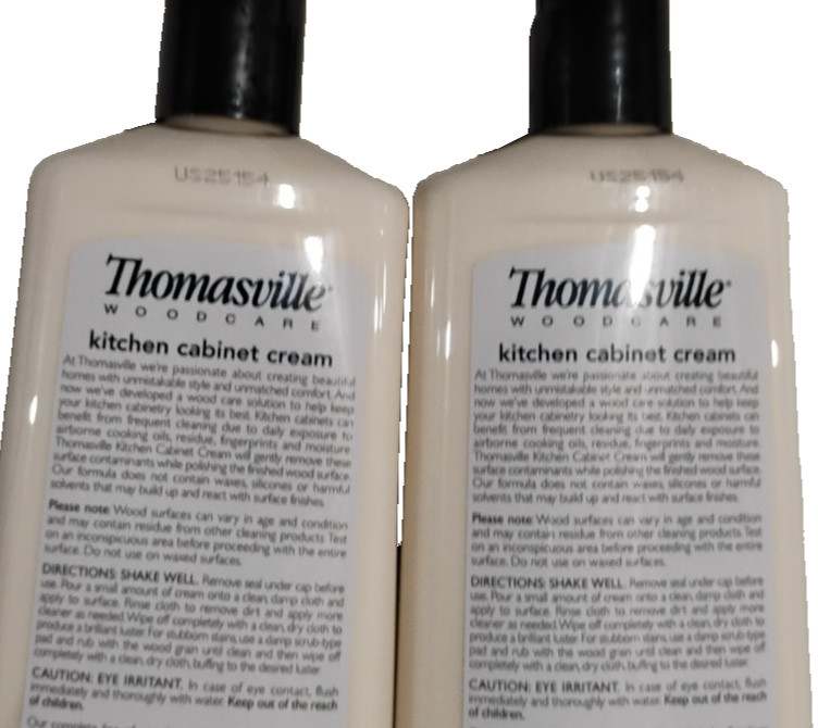 2x Thompsonville Wood Care Kitchen Cabinet Cream 12 oz. Each For Beautiful Wood