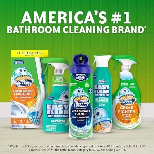 Scrubbing Bubbles Easy Clean Foaming Toilet Bowl Cleaner Easy Drop100g 2 Pouches