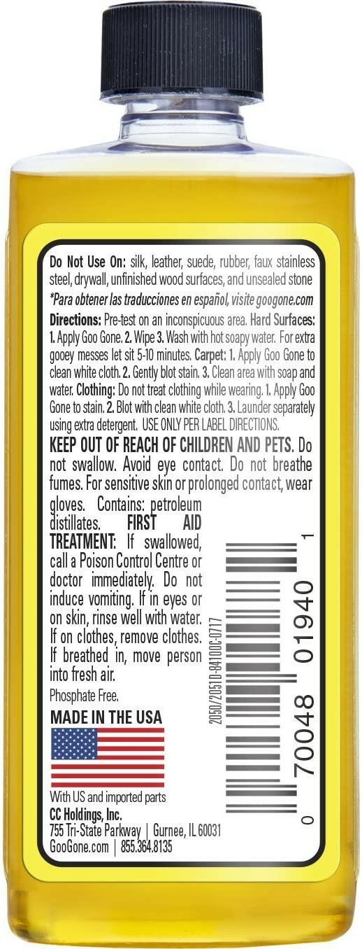 Goo Gone Adhesive Remover – 2oz + Goo Gone Tape Remover 2 oz  + Sticker Lifter