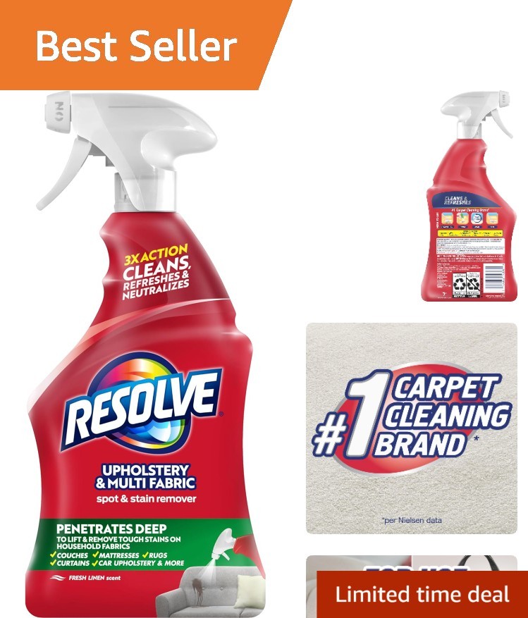 22 fl oz Multi-Fabric Carpet Cleaner Spray – Powerful Upholstery Stain Remover