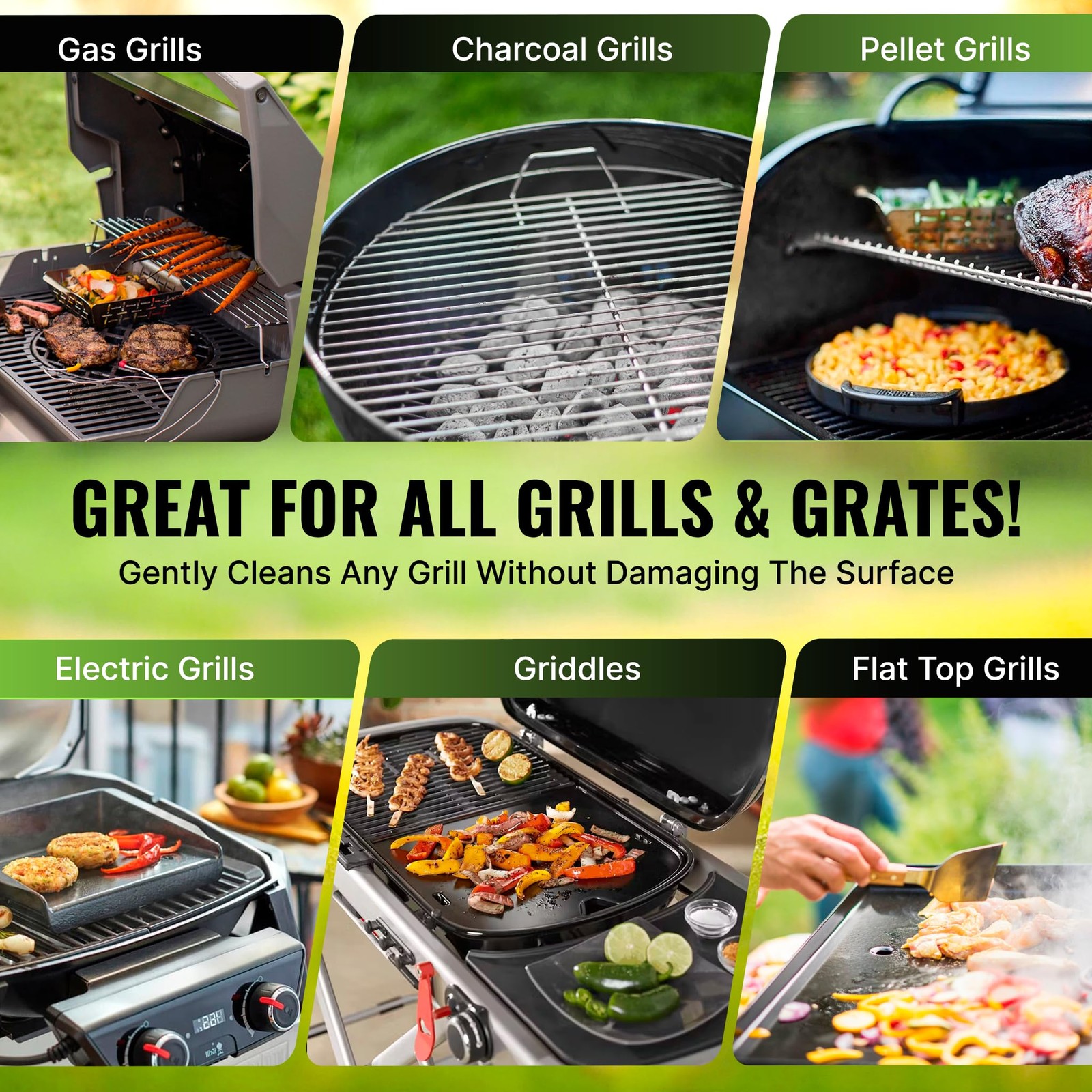 BBQ Grill Cleaner Spray for Outdoor Grill 16 OZ – Safe Heavy Duty Cleaner for…
