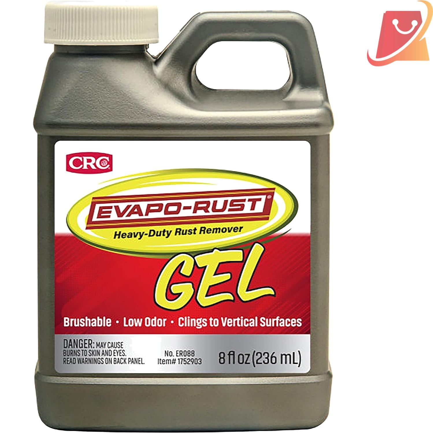 Gel Rust Remover 8oz for Steel Aluminum Cast Iron Rust Stains Automotive