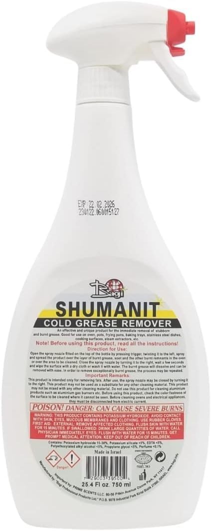 BAGI Shumanit Super Cold Grease Remover Spray – 0.5 Liters