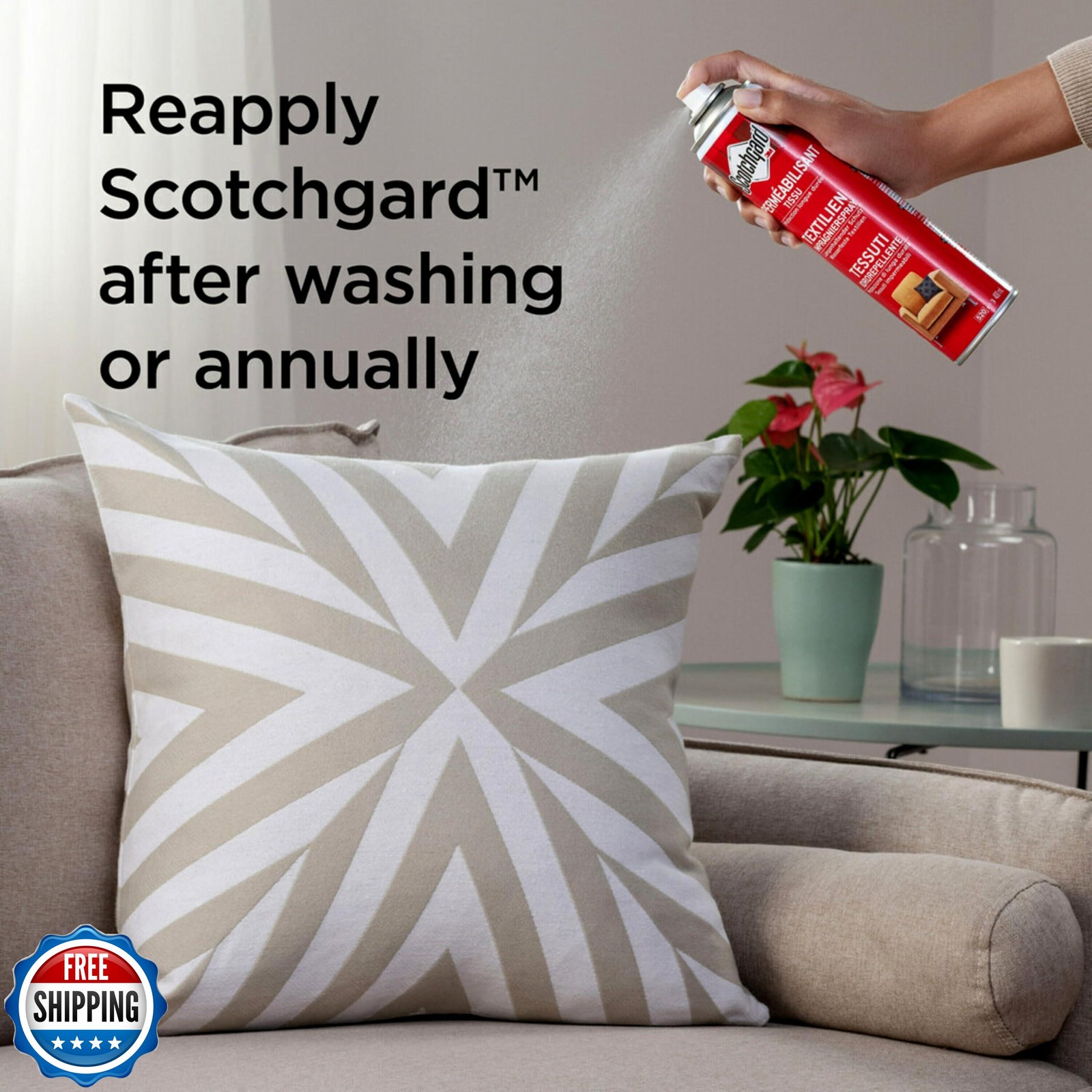 Scotchgard Fabric and Upholstery Protector, 2 Cans/10-Ounce (20 Ounces Total)