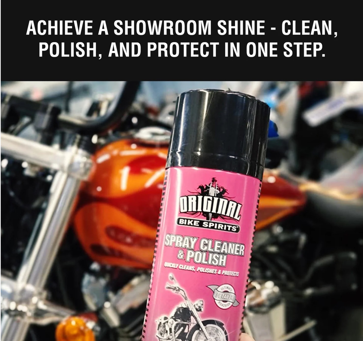 ZEP Original Bike Spirits Aerosol Spray Cleaner Polish, 14 oz (Choose Quantity)