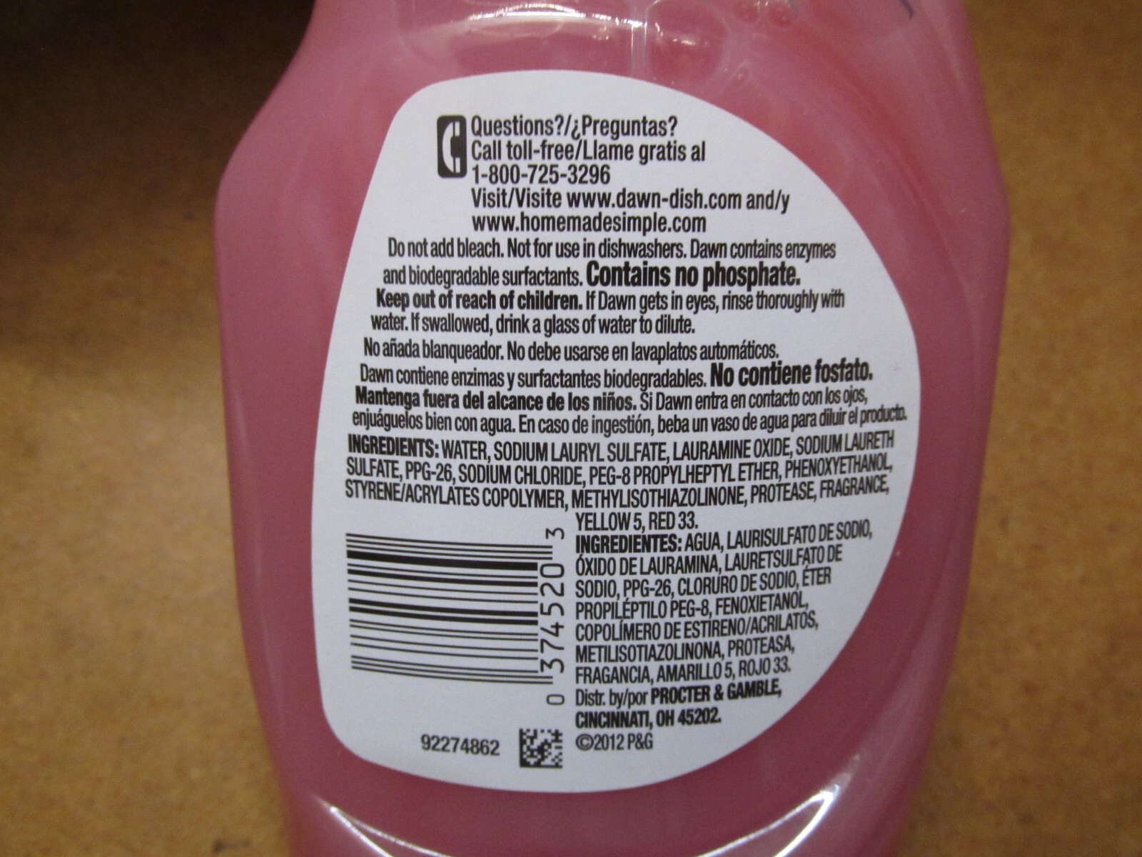 Dawn Dishwashing Liquid Olay Beauty Hand Renewal Pomegranate Splash [9 fl oz]