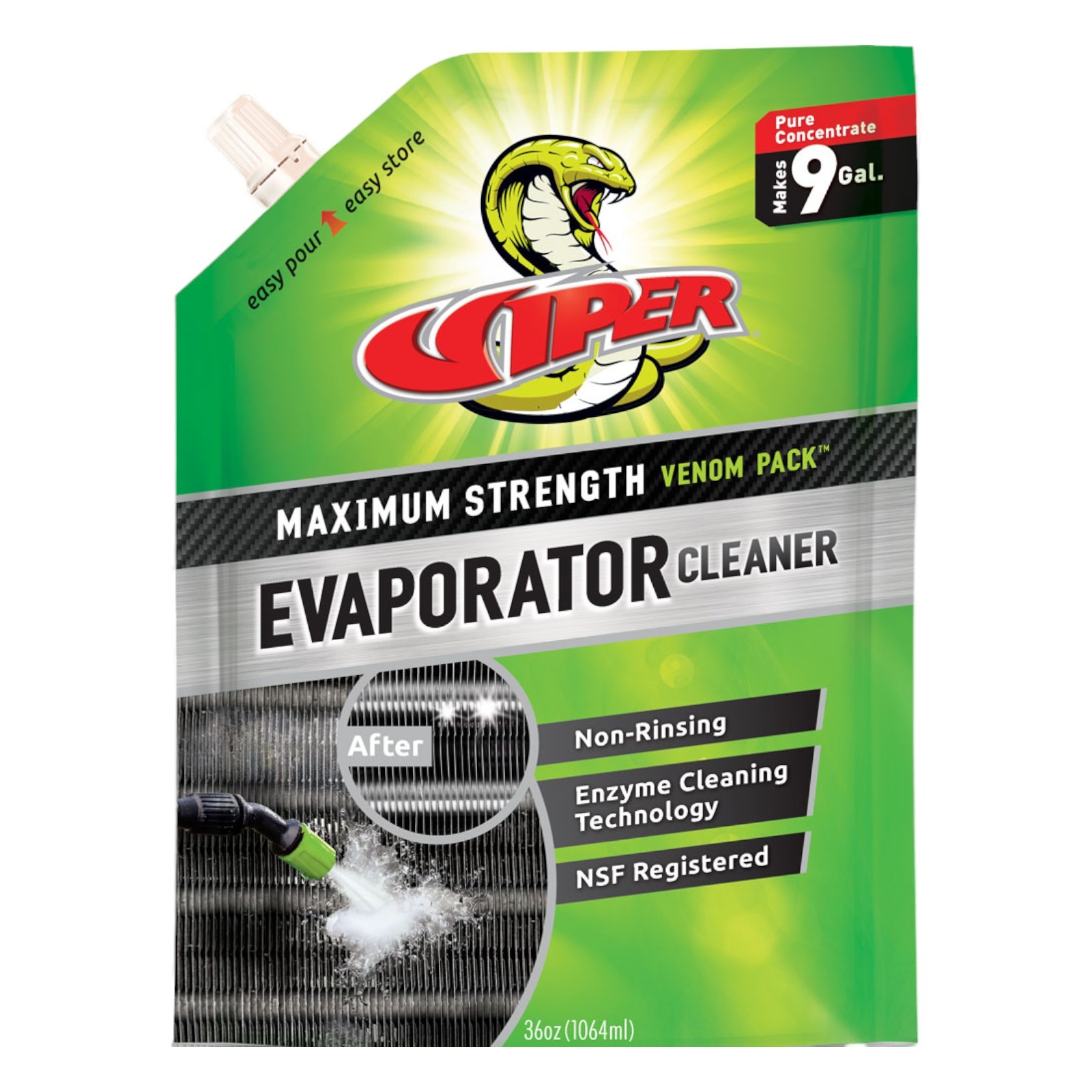 Refrigeration Technologies Non-Rinsing Pure Concentrate Coil Cleaner Venom Pack