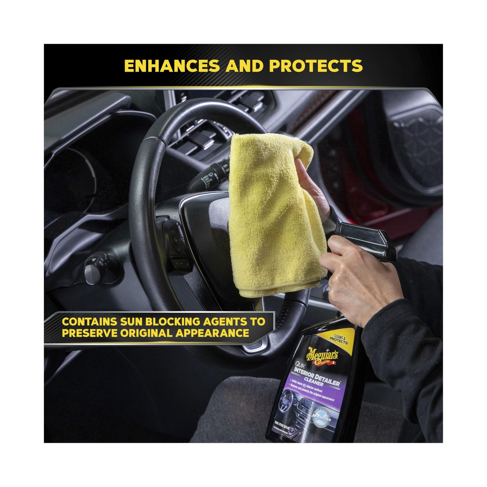 Meguiar’s Quik Interior Detailer Cleaner, Quick Detailer Spray Cleans And Ref…