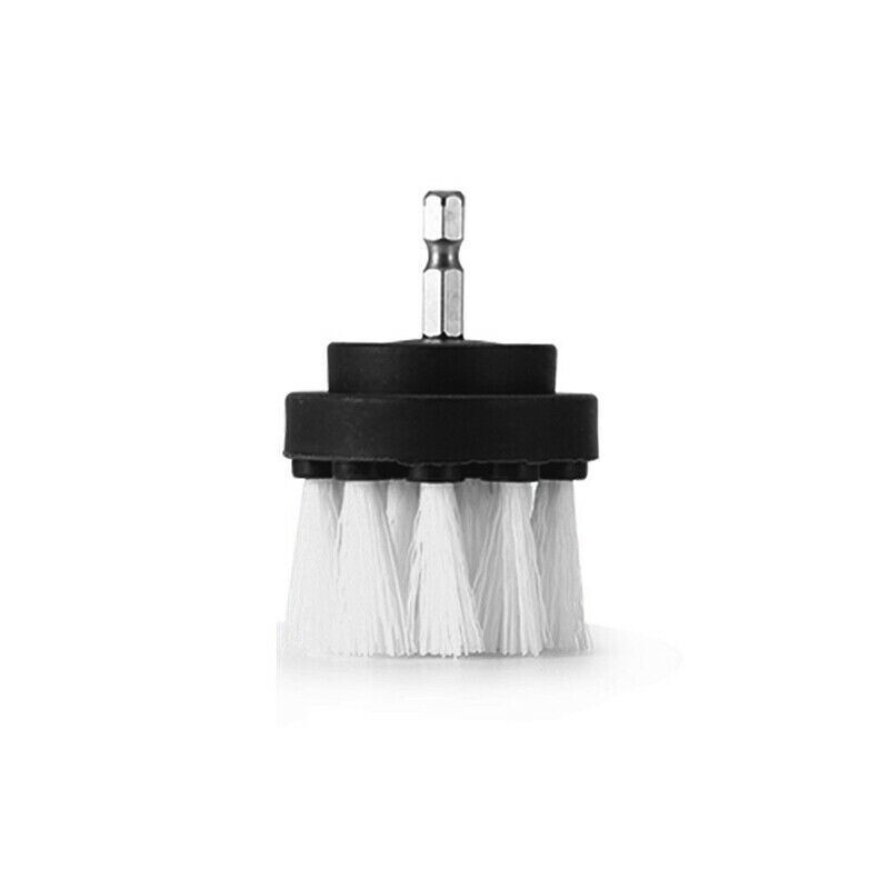 Round Nylon Brush with Shaft for Drill – Small Diameter Drill Brush Scrubber Kit