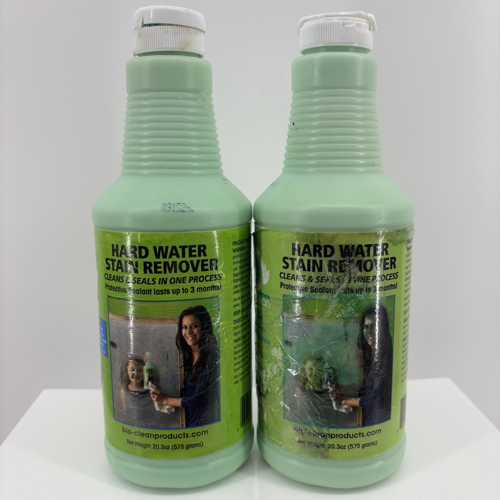 2 Bio-Clean Hard Water Stain Remover 20.3 oz New Unused Damaged Labels & Lids