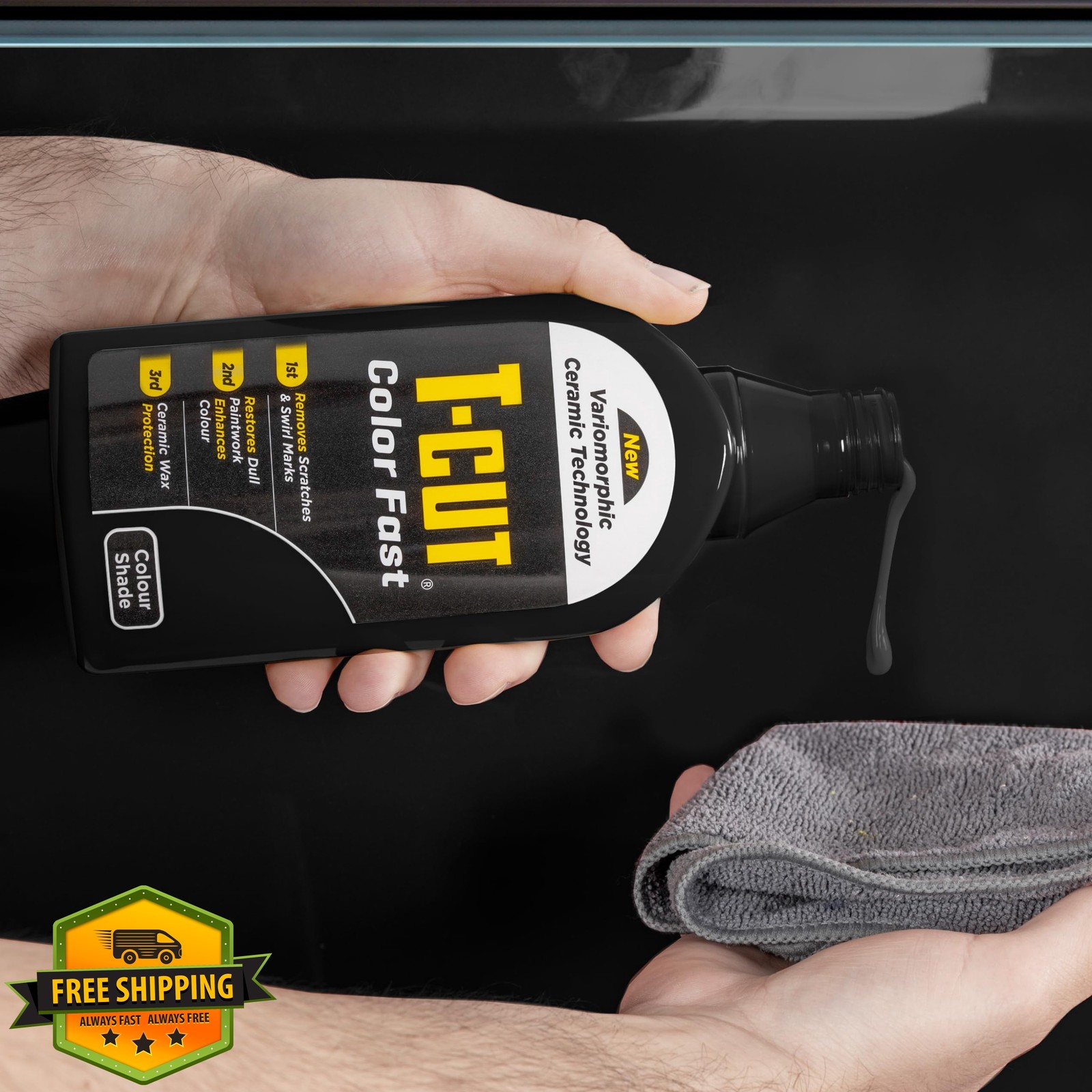 T-Cut Black Paint Restorer 17oz Scratch Remover Wax Enhancer