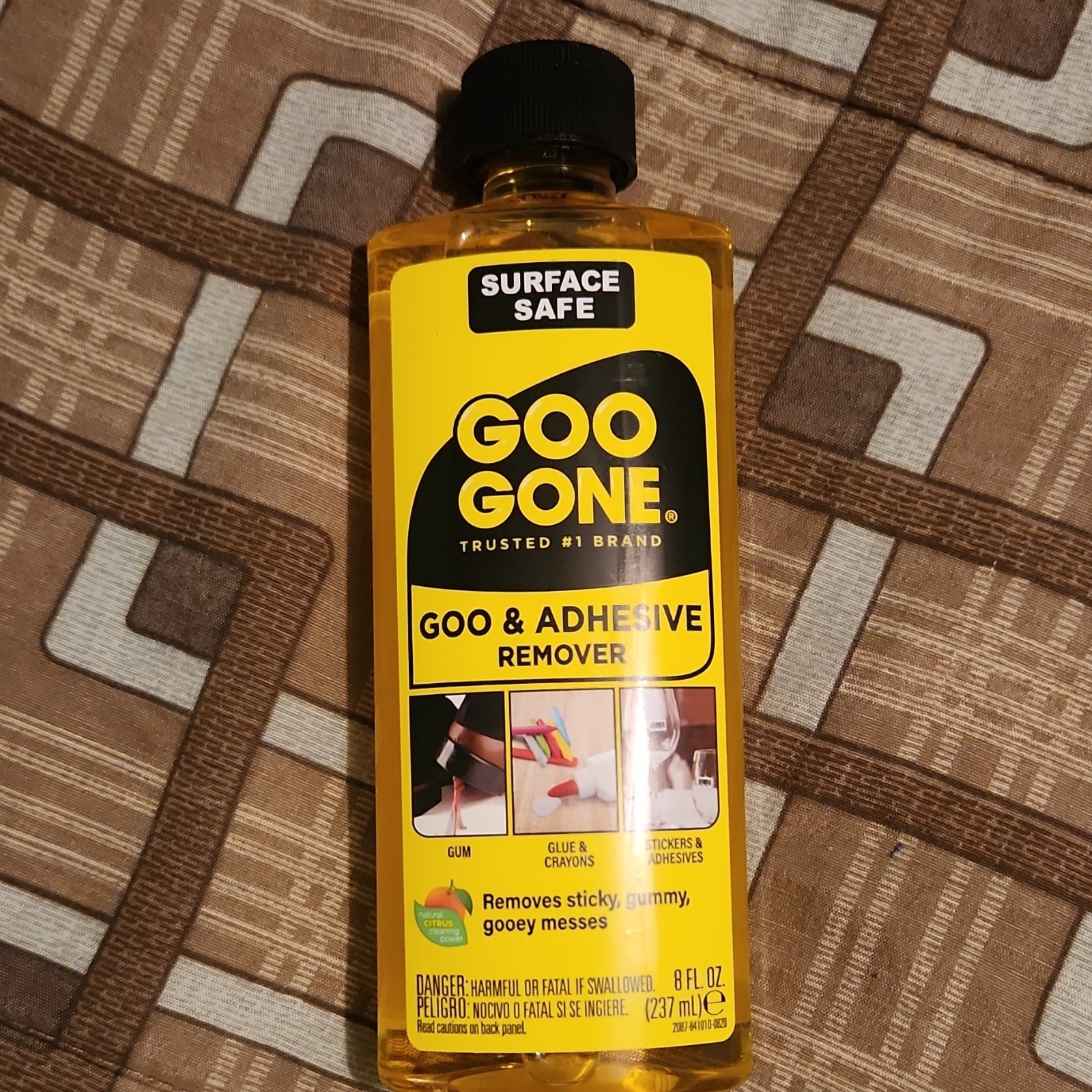 Goo Gone Goo & Adhesive Remover Surface Safe Phosphate Free Citrus Scent 8 fl oz