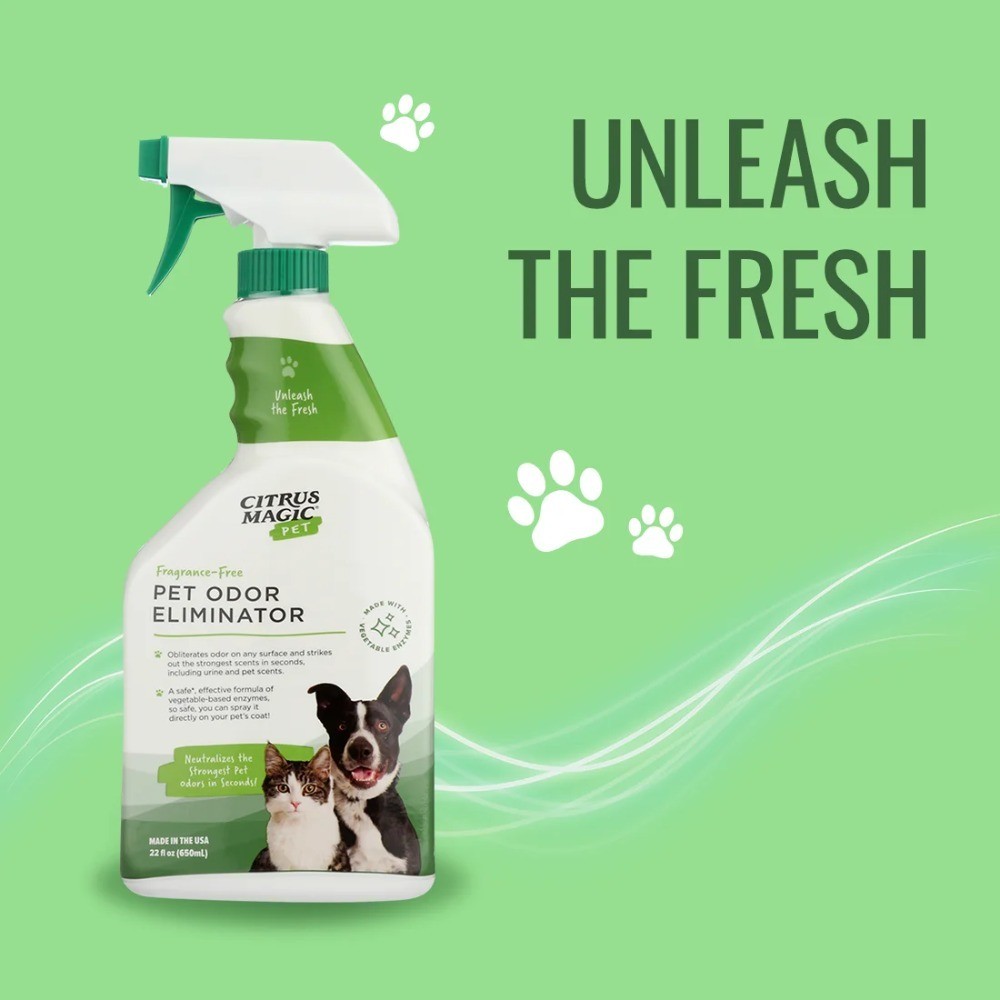 Pet Odor Eliminator Spray 22oz 3 Pack Stain Remover for Carpets Furniture Urine