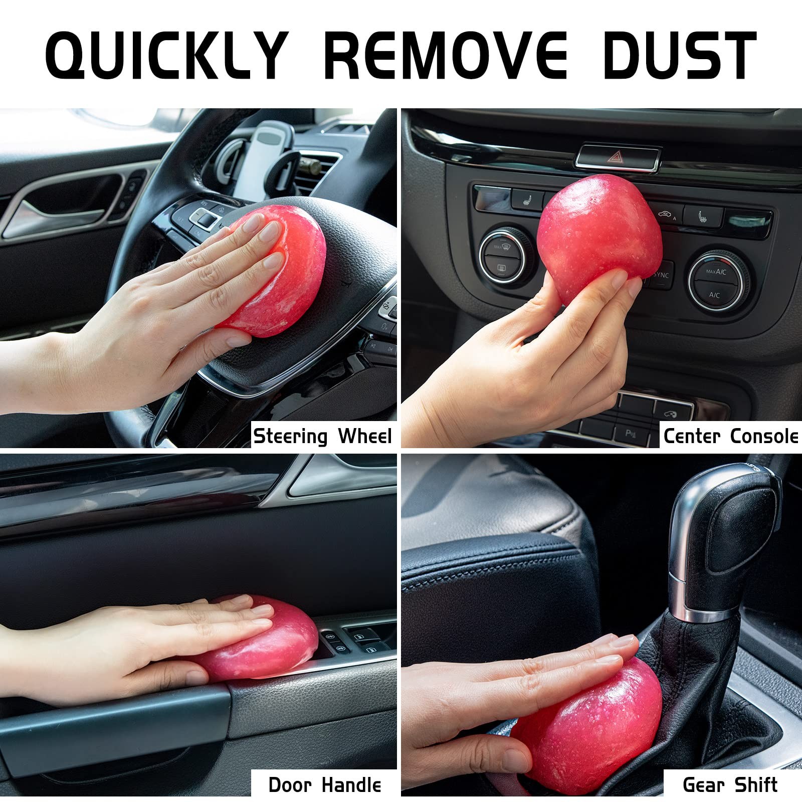 TICARVE 2Pack Cleaning Gel Car Putty Car Clean Putty Gel Auto Tools Car Interior