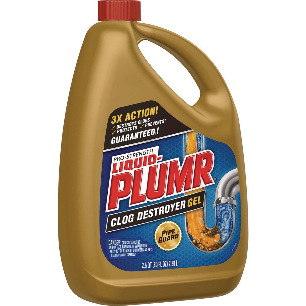 Liquid Plumr 00228CT 80 oz. Gel Pro-Strength Full Clog Destroyer (6/CT) New