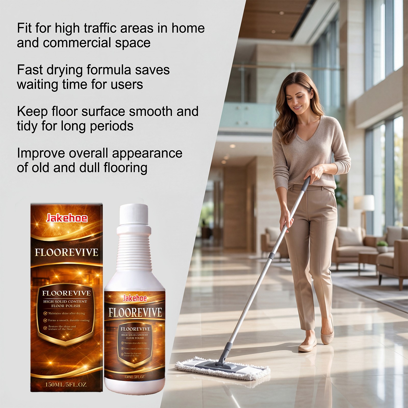 Floorevive Floor Restorer Floor Restorer/Polish -Revitalize And Shine Wood 150ml