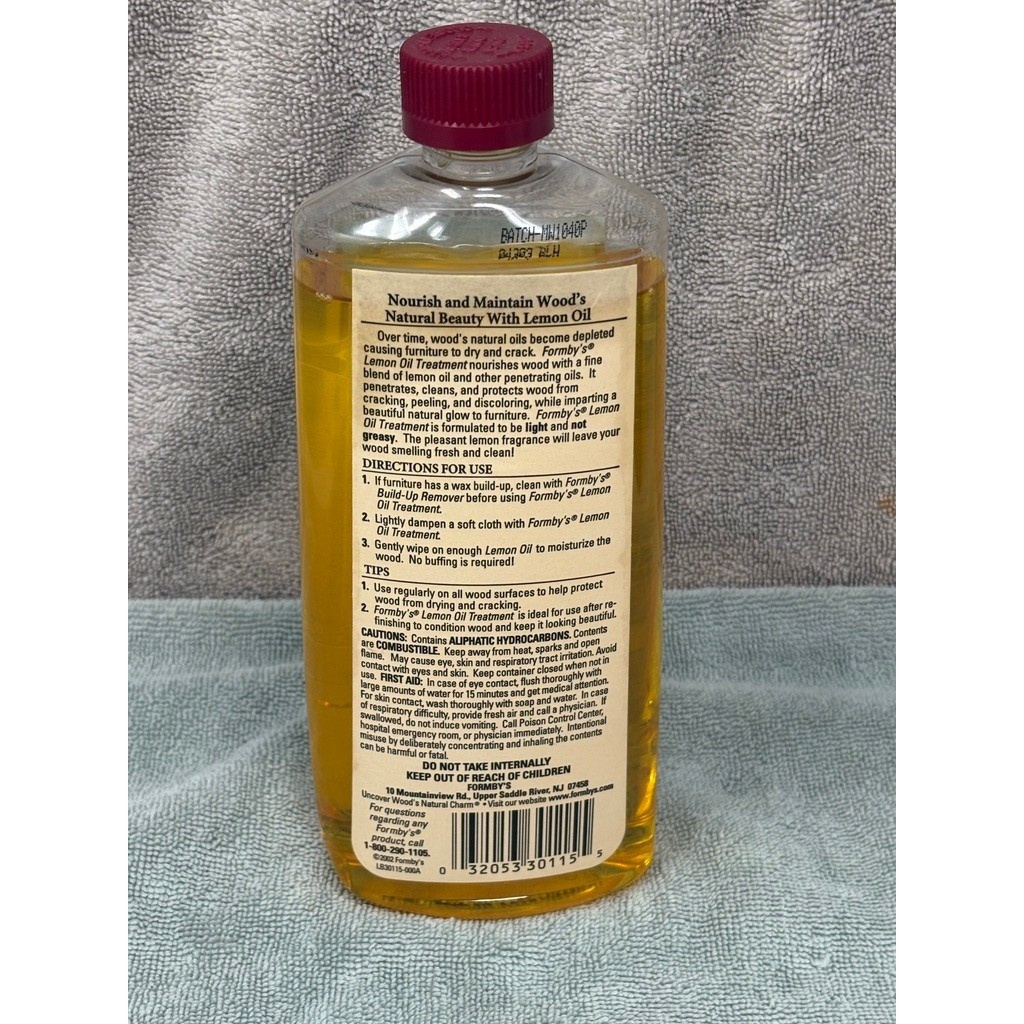 Formbys Penetrating Lemon Oil Wood Furniture Treatment Discontinued 16 fl oz 85%
