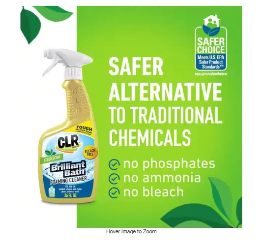 Brilliant Bath Bathroom Cleaner 26 oz Multi-Surface Tub Tile Shower Spray