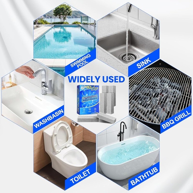Natural Pumice Stone Cleaning Tool Toilets Grills Pools & Ceramic Surfaces New