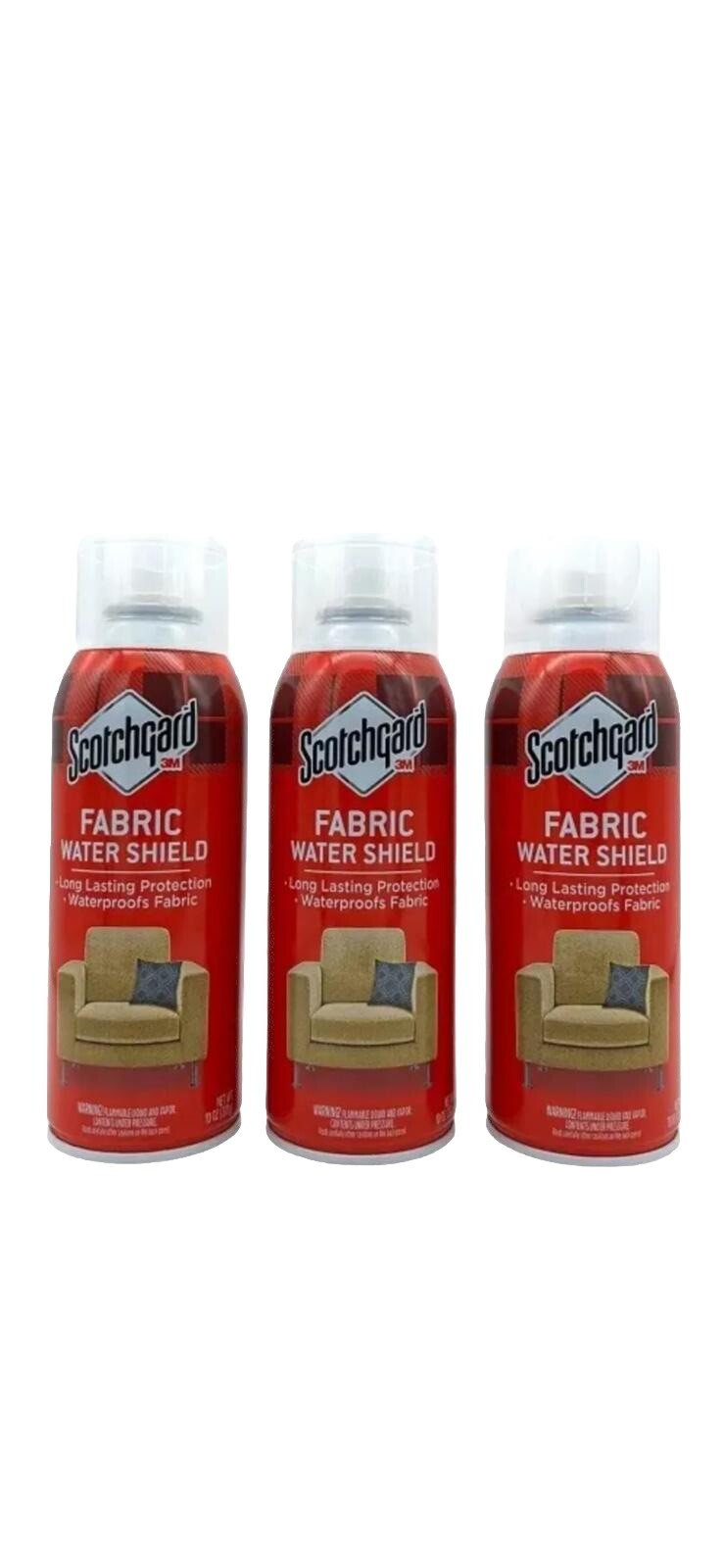 Scotchgard Fabric Clothes Upholstery Water Shield Waterproof Protector 10 oz (3