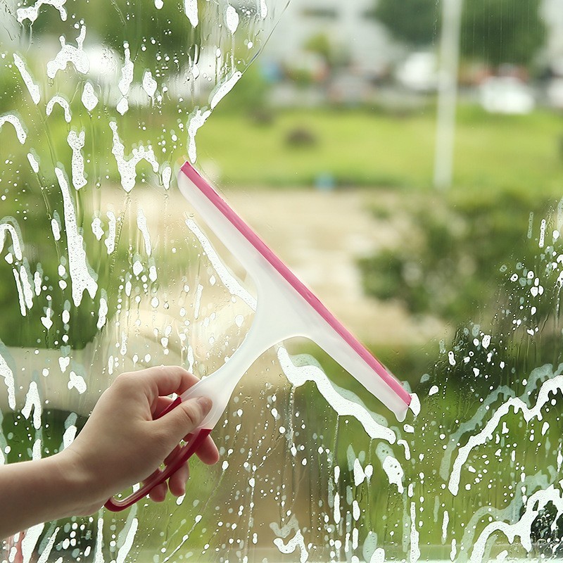3Pcs Shower Squeegee for Glass Doors & Car Windows, Multi-Surface Cleaner for Ba