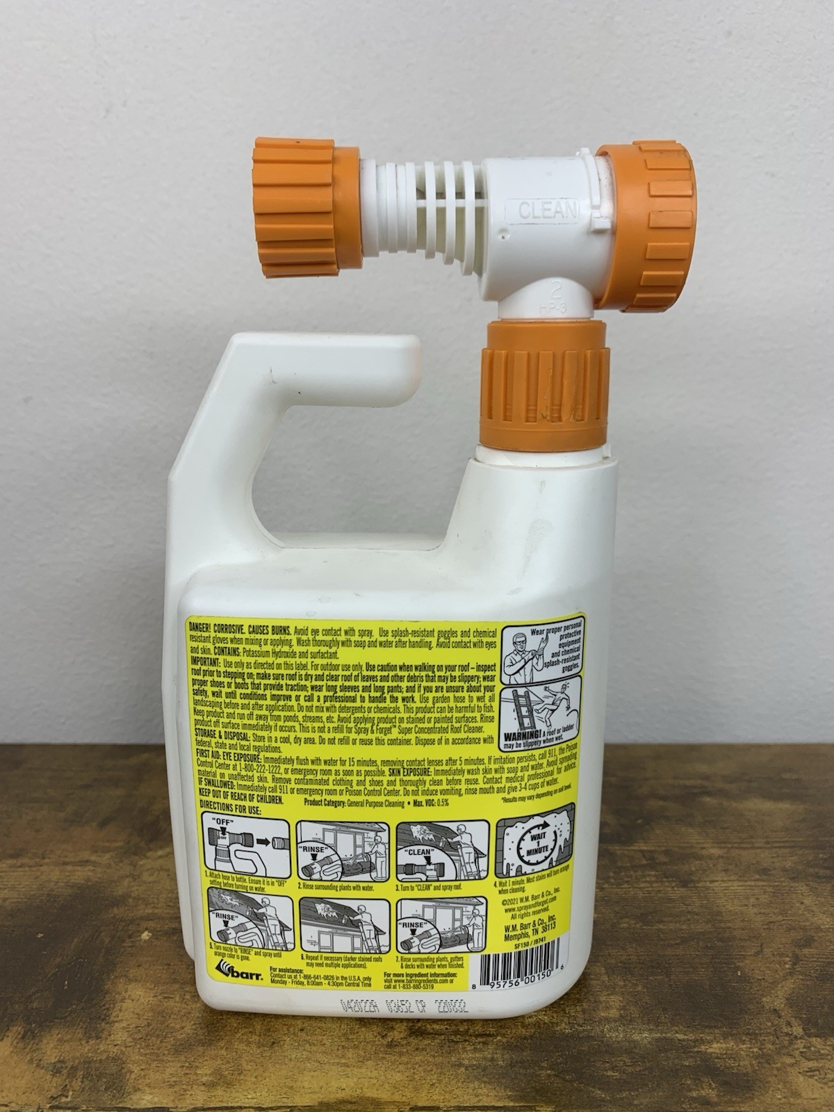 Spray & Forget Revolutionary Roof Cleaner 32 Oz Liquid – Hose-End Bottle