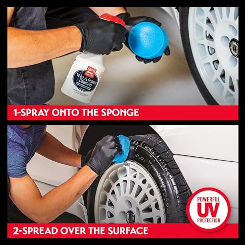 Vinyl and Rubber Dressing for Car Detailing, Exterior and Interior 22 Ounce