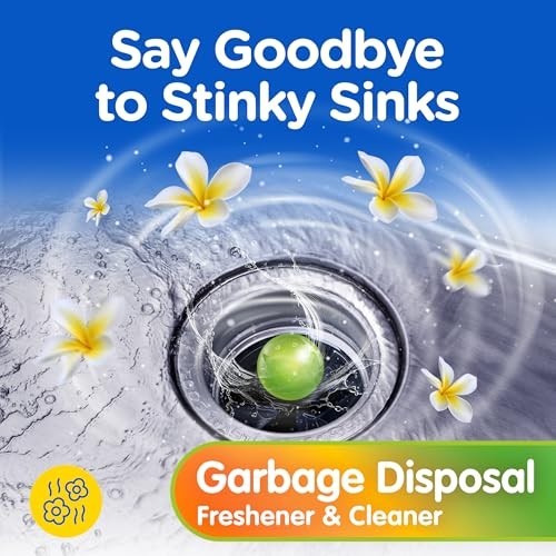 Garbage Disposal Cleaner Deodorizer 60 Count Assorted Scents Value Pack Drain